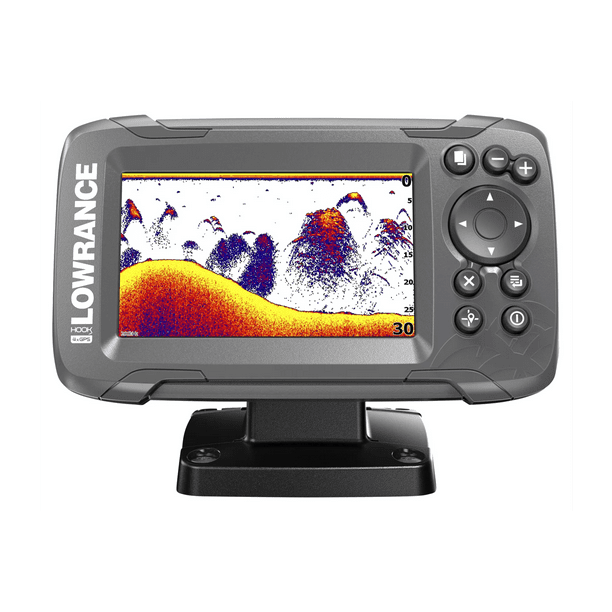 Lowrance HOOK2 4x Portable Fishfinder with Bullet Skimmer Transducer ...