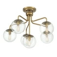 thumbnail image 5 of Marco 6-Light Ceiling Light in Warm Brass, 5 of 6