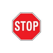 HY-KO HW-31 Traffic Sign, Stop, White Legend, Aluminum, 18 in W x 18 in H Dimensions