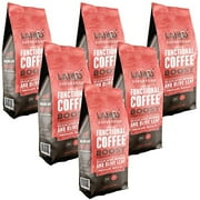 Laird Superfood Boost Coffee, Medium Roast Ground Beans Infused With Functional Mushrooms, Vitamin D And Olive Leaf Powder, 12 Oz. Bag, Pack Of 6