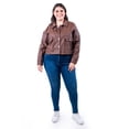 thumbnail image 4 of Chamarra de piel sintetica Roman Fashion / Tallas Extras, 115 (Cafe) cafe 42, 4 of 5