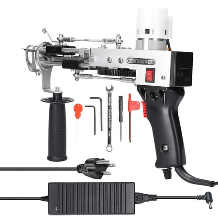 

Docooler Electric Rug Carpet Tufting Weaving Machine Professional Flocking Device Industrial Embroidery Tool Cut-Pile Knitting Equipment