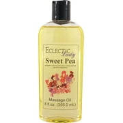 Sweet Pea Massage Oil by Eclectic Lady, 8 oz, Sweet Almond Oil and Jojoba Oil