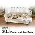 thumbnail image 2 of Enchanted Home Pet Dreamcatcher Dog Sofa, 32.5 by 21 by 12-Inch, Caramel, 2 of 5