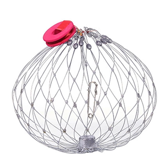 Pesca 20 cestas de pescado trampas de jaula de pesca de cangrejo de alambre de acero para agua salada agua de mar (alambre) Barbie Nuevos Originales