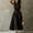 Black, variant on Morttic Women's Sleeveless Vertical Striped Midi Dress – Mock Neck Elastic Waist A-Line Flowy Casual Business Summer Dress Khaki,S