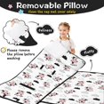 thumbnail image 3 of Cow and Cloud White Pattern Teens Toddler Nap Mat with Pillow, Sleeping Mat Bag for Preschool Daycare 59"x22", 3 of 6