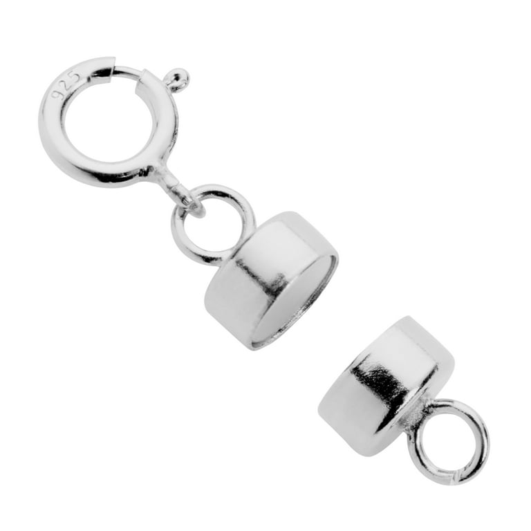 Qulltk 925 Sterling Silver Magnetic Necklace Clasps and Closures,Mini  Bracelets Clasp Converter Gold and Silver Chain Extender for Jewelry Making  Supplies 2Pcs Silver