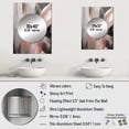 thumbnail image 4 of Designart "Complexity in Rose Gold Circles I" Modern Shapes Transitional Mirror Wall Decor - Modern Pink Abstract Large Printed Mirror Wall Decor For Bedroom - 32" x 24" Inch, 4 of 5