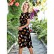 thumbnail image 3 of Vestido casual Simier Fariry de verano de manga corta para mujer negra, 3 of 4