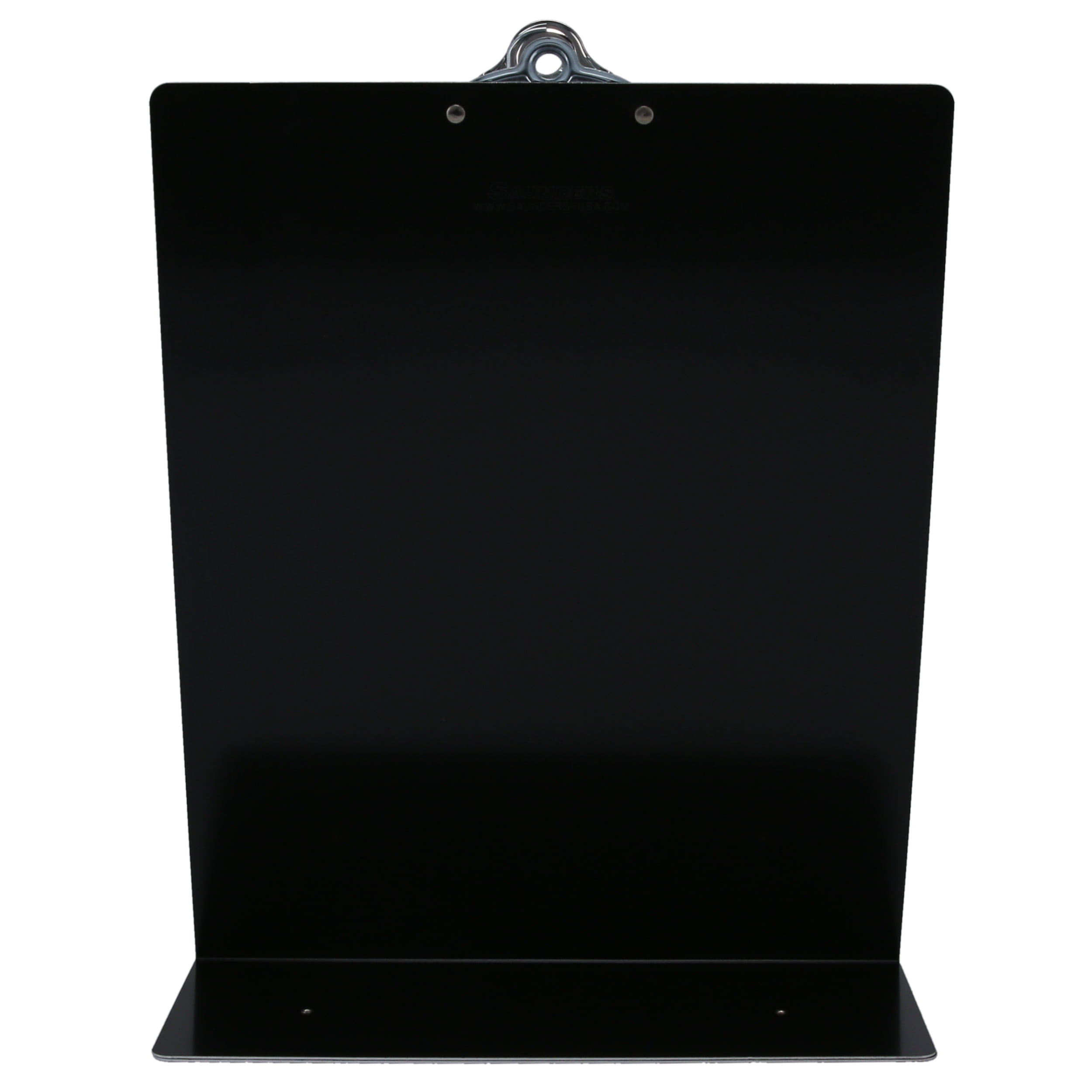 Saunders Aluminum Clipboard and Tablet Stand, A, Letter, Black, Free Standing