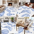 thumbnail image 5 of Purple Blue Hot Air Balloon Area Rugs 6'x9', Washable Small Throw Rugs for Kitchen Dining room, Modern Balloon Float Clouds Indoor Outdoor Rug Non-Slip Low Pile Carpet Runner Reversible Floor Mats, 5 of 8