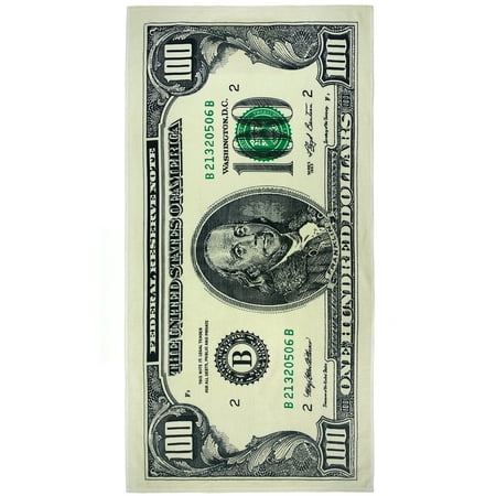 Kaufman - $100 Bill Beach/Pool Towel 30in x 60in