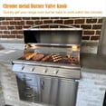 thumbnail image 5 of Perilla Cromada para Válvula de Control, Apta para Válvula de Control con Diseño de Vástago en Forma de D, Estufa, Horno, Plancha, Asador A Carbón, 5 of 5