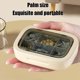 thumbnail image 4 of Caja de almacenamiento portátil de plástico, mini organizador de viaje para uso doméstico, compartimento compacto con tapa sellada, color beige, blanco, marrón y verde, apto para uso alimentario., 4 of 6