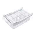 thumbnail image 2 of Square Refrigerator Storage Box Reusable Plastic Kitchen Food Fruit and Vegetable Fresh Keeping Case with Cover - Eight Grids, 2 of 2
