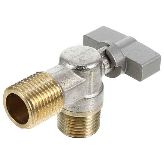 Homoyoyo Durable Copper Washer Shut Off Valve for Home Use Blue High Flow Design Easy Installation