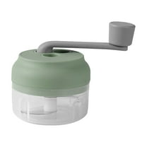 Baby Food Grinder Green 100Ml - Baby Food Grinder & Manual Garlic Chopper Portable Hand Operated Garlic Crusher Garlic Mincing Tool Garlic Masher Handheld Garlic for Outdoor Picnics and Home Use