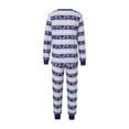 thumbnail image 5 of Family Matching Christmas Pajamas Set, Stripe T-Shirt + Long Pants, 5 of 9