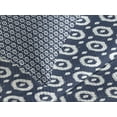 thumbnail image 4 of Ambesonne Ikat Quilted Bedspread Set 3 Pcs, Circles Dots, King Size, Dark Blue White, 4 of 5