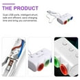 thumbnail image 4 of Shisuyan Car Charging Splitter Car Cigarette Lighter Charger Copper Construction 1Set, 4 of 8