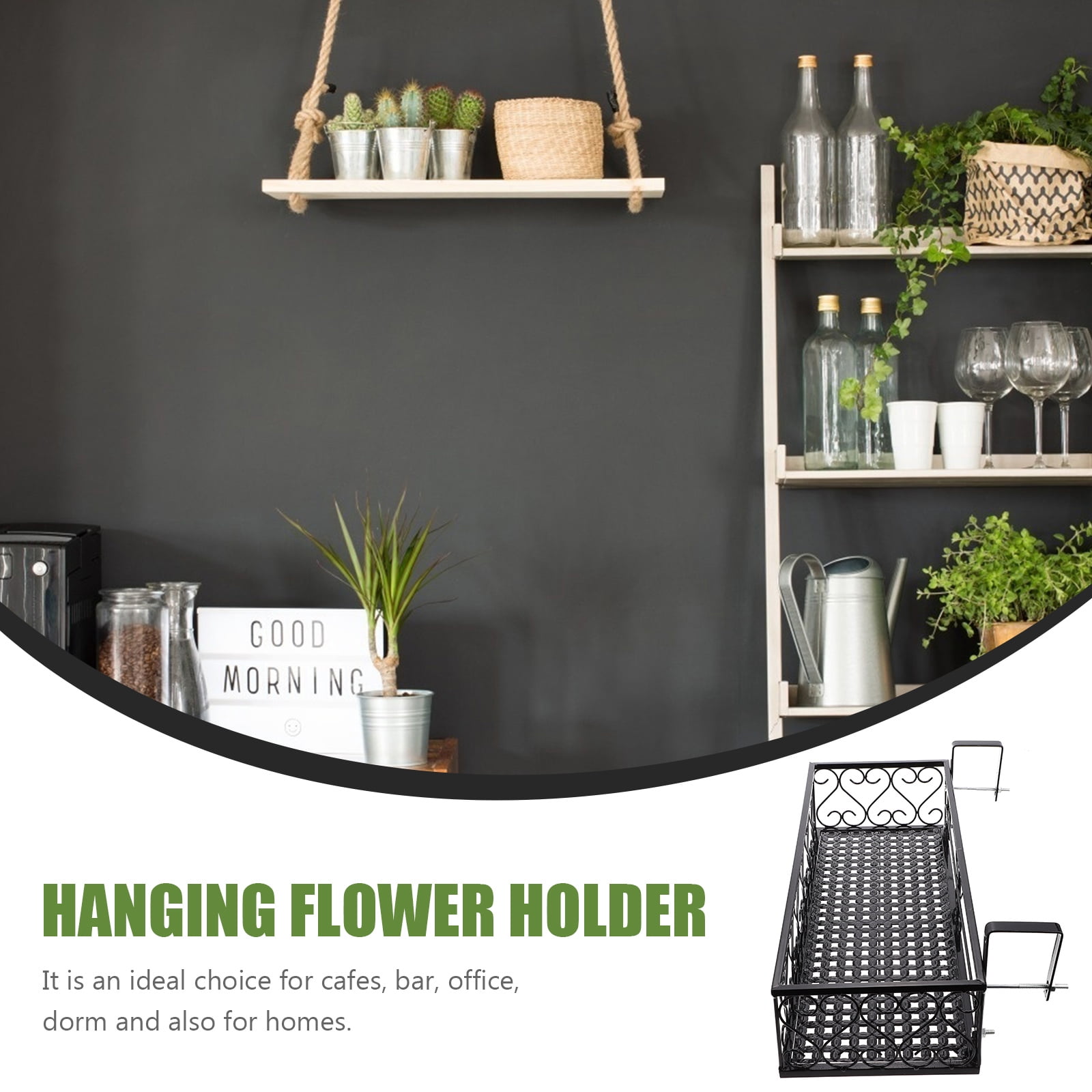 Planter Boxes Outdoor Hangers Wall Hanging Flower Stand Display Fence