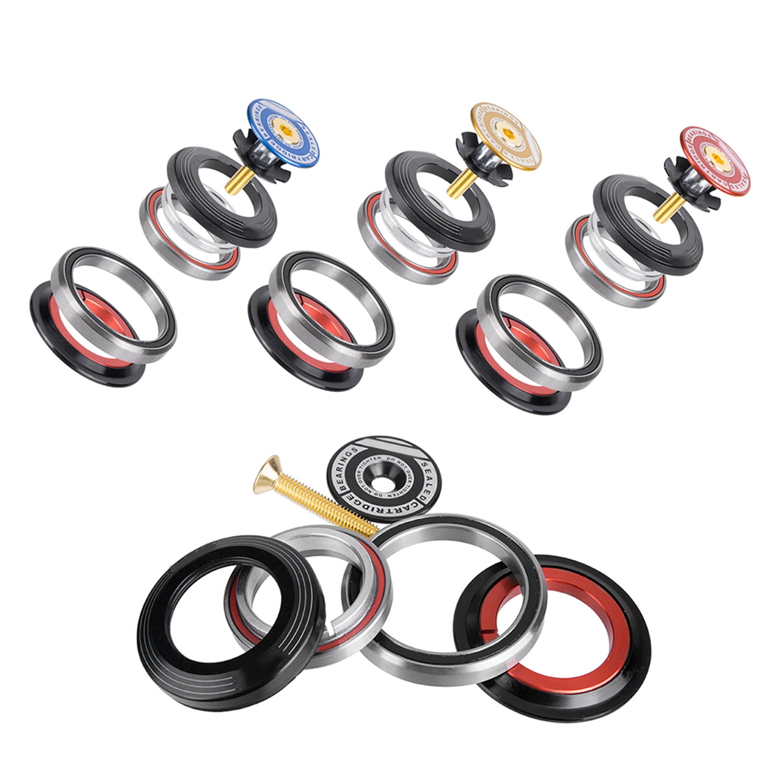 42 52mm Bike Headset Mountain Bike Headset Road Bike Front Fork Headset Tapered Tube To Straight Tube Bike Headset Bearing