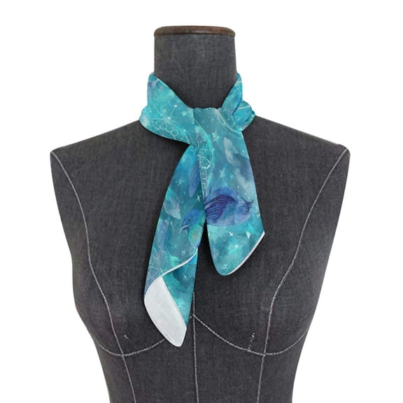Square Scarf 24x24 Inch Dreamcatchers and Birds Silky Satin Sun Protection Neck Scarf for Women Multi-Purpose Head Wrap Bandana for Hair Bag Decoration