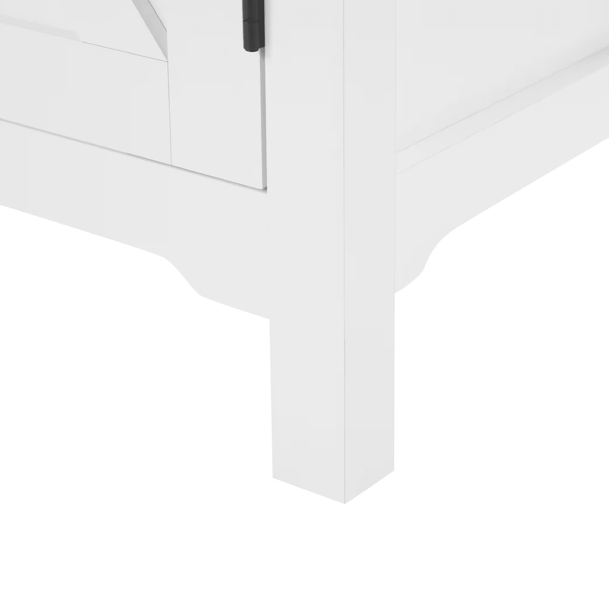 Farmhouse Buffet Cabinet with Drawer, Adjustable Shelf, Barn Door Sideboard