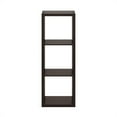 thumbnail image 4 of Pemberly Row Open Back Decorative Cube Storage Organizer in 3-Cube Dark Oak, 4 of 6