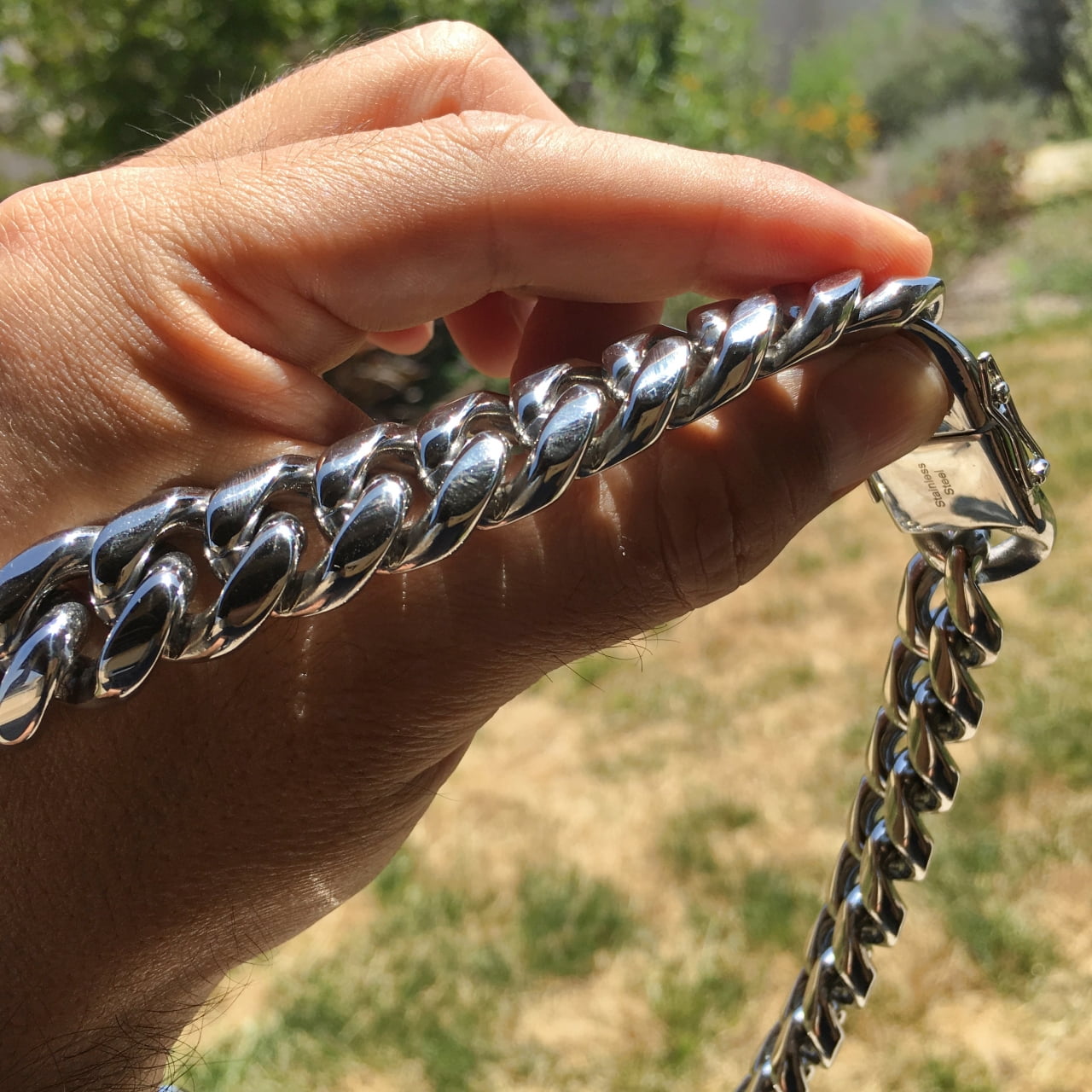 Mens 18MM Miami Cuban Chain Heavy Solid 