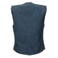 thumbnail image 2 of Milwaukee Leather MDL4000 Women's Blue Plain Side 4 Snap Front Denim Vest 5X-Large, 2 of 6