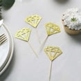 thumbnail image 2 of Efavormart 24 Pack | Glitter Gold Diamond Ring Cupcake Toppers, Party Cake Picks, Engagement Party Decoration Supplies, 2 of 10