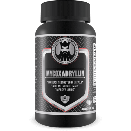 Legendary Beard Co. - Mycoxadryllin Testosterone- All Natural Ingredients- Supports Increased Facial Hair Growth, Aid in Increasing Muscle