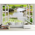 thumbnail image 2 of 3D Wallpaper Window Garden SKU# WAL0346, 2 of 8