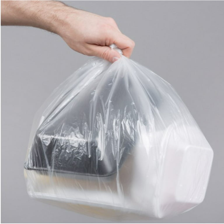 4 Gallon Trash Bags - 100 Small Mini Garbage Bags | 17 x 18 Clear Waste  Basket Trash Bags | Bulk Plastic Bathroom Trash Can Liners
