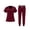 Solid, variant on Nurse Uniforms Set Short Sleeve V Neck Medical Scrub Tops and Taper Cargo Pants Solid Breathable Easy Care 2 Pieces Outfit, 2XL