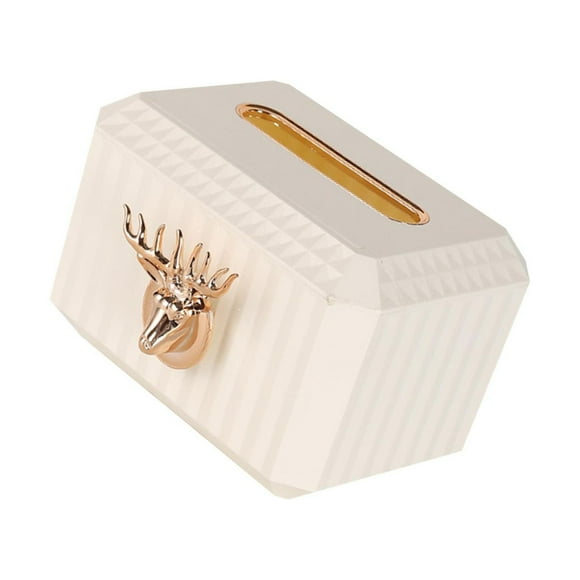 Toystoory Práctico servilletero ABS resistente y duradero para el día a día, práctico y estéticamente agradable. Almacenamiento y organización del hogar Blanco 18x13x12cm