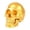 Gold, variant on Realistic Resin Skull Decor Skeleton Head Statue in Multiple Colors, Human Bone Skull Model for Halloween Graveyard Outdoor, Home Party Table Bookshelf Decoration Accent 4.5x6.5x7.5 Inch