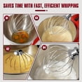 thumbnail image 3 of Whole Stainless Steel K45WW Whisk Attachment for KitchenAid 4.5-5 Tilt-Head Mixer, Dishwasher Safe Wire Whip for Kitchen Aid, 3 of 7