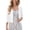White, variant on Women's V-Neck 3/4 Sleeve Soft Lightweight Open-Front Knit Cardigan,White,L