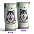 thumbnail image 2 of Alaskan Malamute Mother Book Lover Living That Dog Mom Life Happy Mother's Day 20oz Stainless Steel Tumbler Insulated Cup with Lid Alaska Mal Dog Lovers Gifts - 03004, 2 of 5