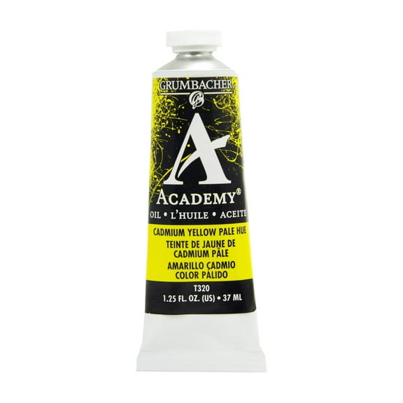 Grumbacher Academy Oil Color, 37ml Tube, Cadmium Yellow Pale Hue