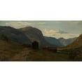 thumbnail image 3 of Amaldus Nielsen 18x11 Black Modern Framed Museum Art Print Titled - From Langgeir, Setesdal (1864), 3 of 5