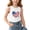 White, variant on Girls 4th of July Tank Top American Flag Heart Print Sleeveless Patriotic Shirt Summer Red,Size 6 T