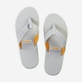 thumbnail image 4 of Hari Mari Mens Dunes Flip Flops Light Gray Memory Foam Arch Support 1061-203, 4 of 4