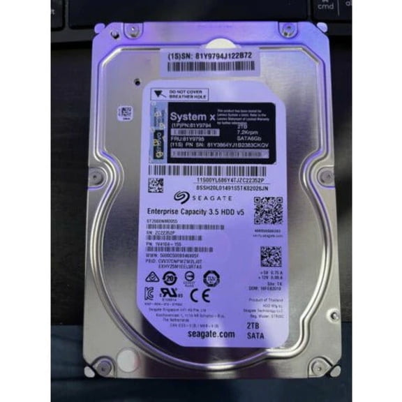 Lenovo System X 81Y9795 Seagate Exos 7E8 2TB SATA 6Gb 3.5 ST2000NM0055 disco