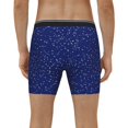 thumbnail image 2 of Men's Boxer Briefs, shiny Star navyblue Soft and Breathable Mens Underwear Boxer Briefs With Widen Waist, 2 of 5