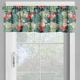 thumbnail image 2 of Ambesonne Leaf Valance Pack of 2, Nature Crepe Ginger Flower, 54"X18", Dark Green Green, 2 of 5