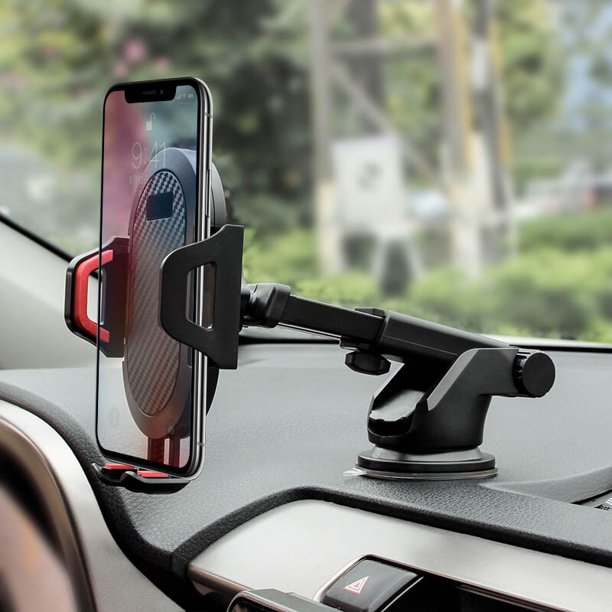 2@# Car No Magnetic Gps Mount Universal Stand Mount Bracket for Mobile Phone Sucker Car Phone Holder Mobile Phone Holder StandRed Suction cup He Qiyong unisex